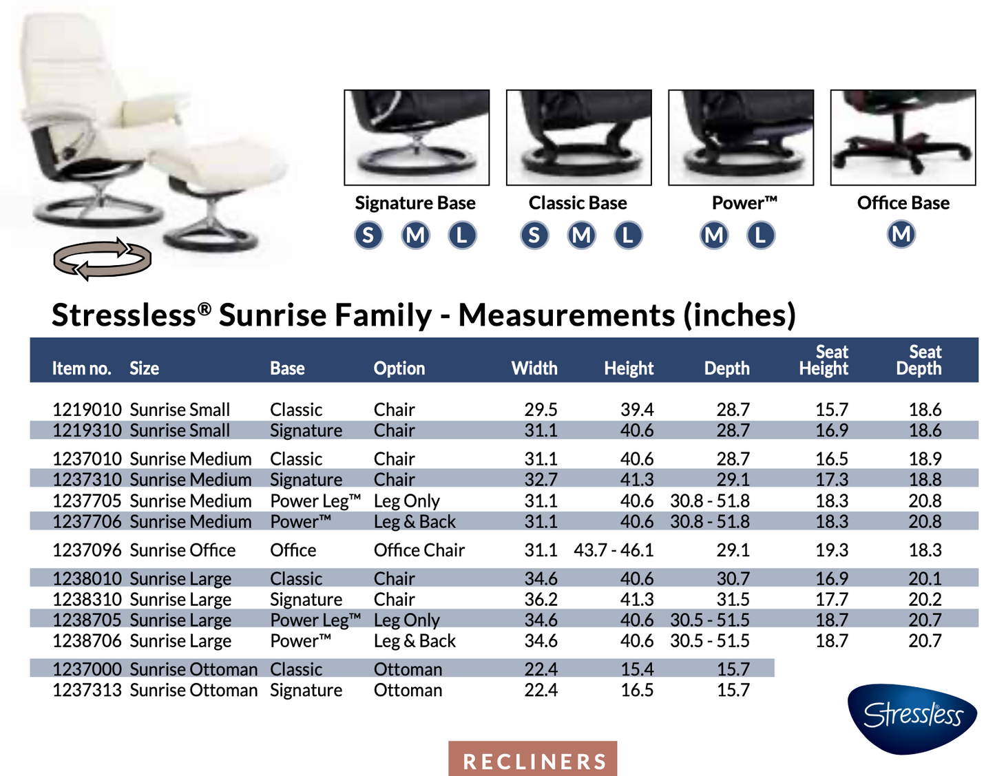 Stressless Sunrise - Office Chair