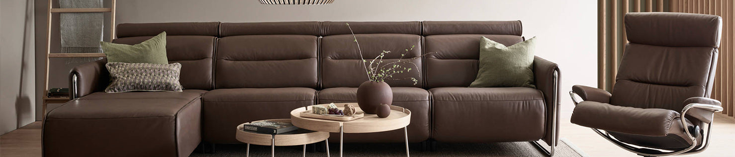 Custom Stressless Sectional Layouts - Call 678-682-3363
