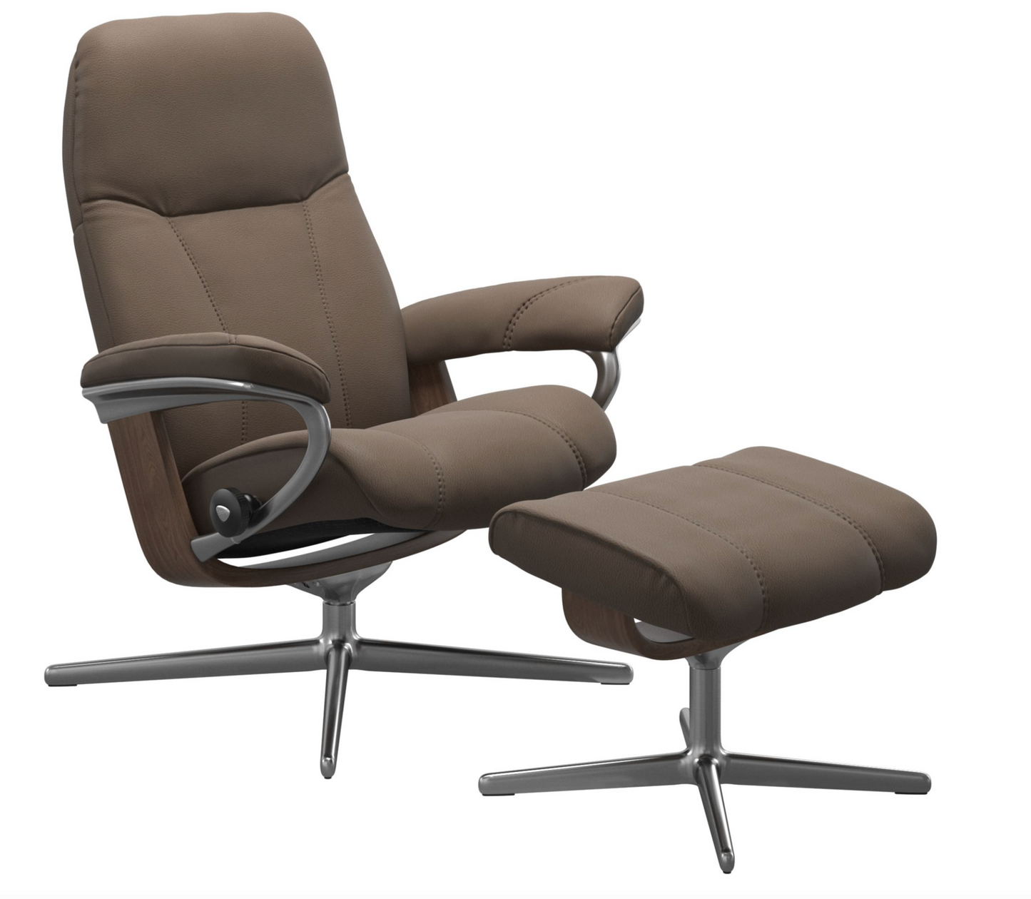 Consul Cross Chair & Ottoman, Stressless