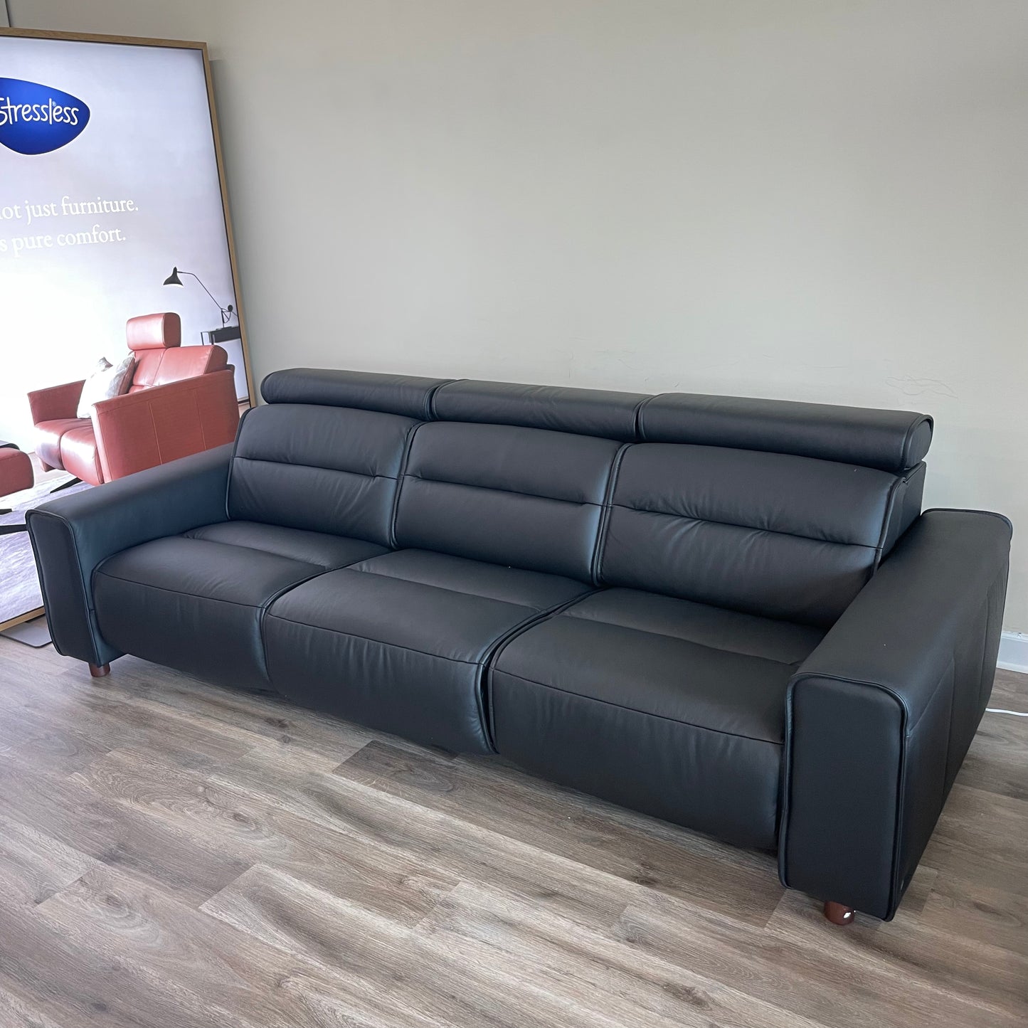 Stressless Emily - Wide Arms {3 Seat Power Sofa}