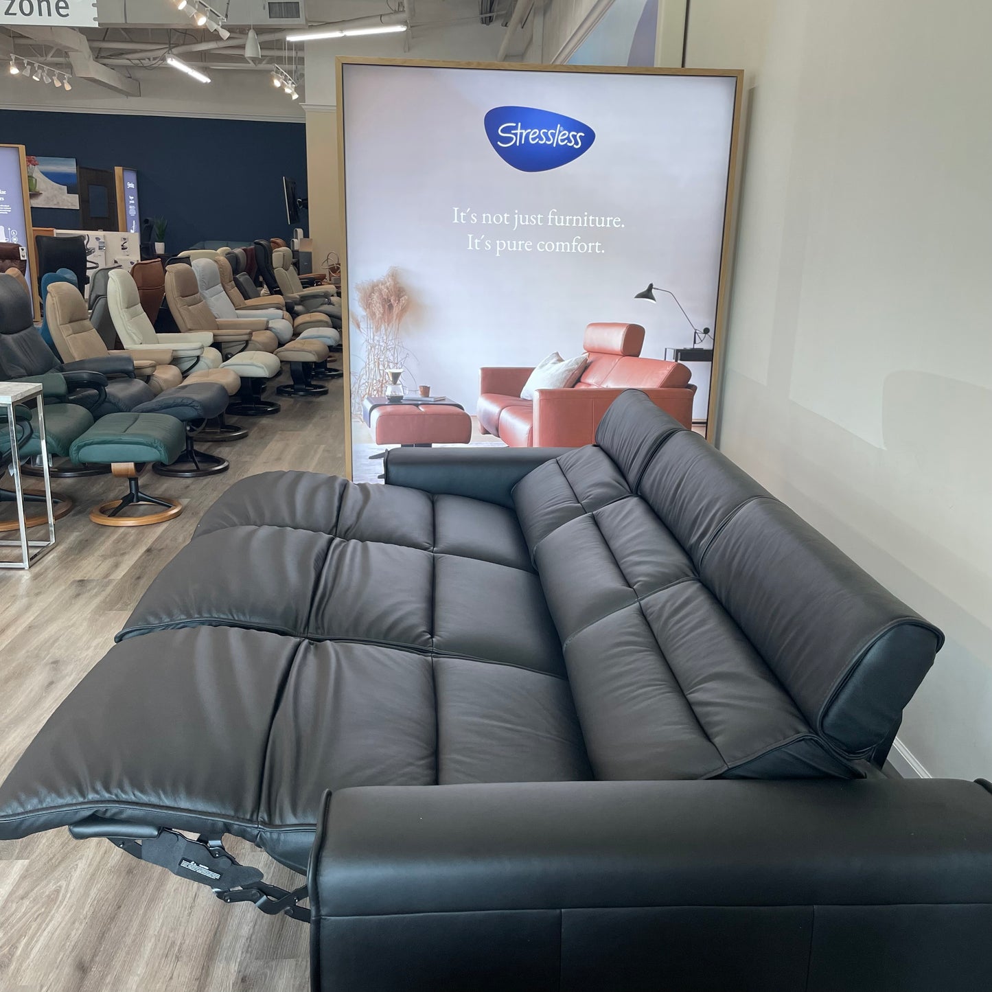 Stressless Emily - Wide Arms {3 Seat Power Sofa}