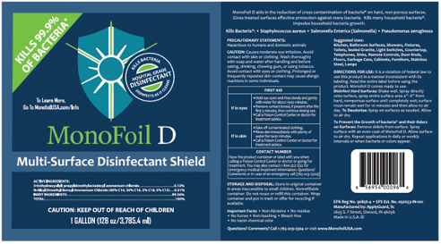 MonoFoil D (16 Fl. Oz.) Spray Bottle Disinfectant Shield